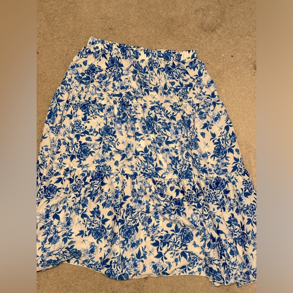 Blue floral maxi worn once